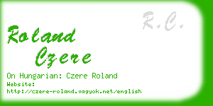 roland czere business card